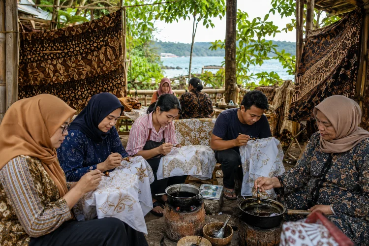 Belajar Membatik di Kampung Batik Cikadu Tanjung Lesung